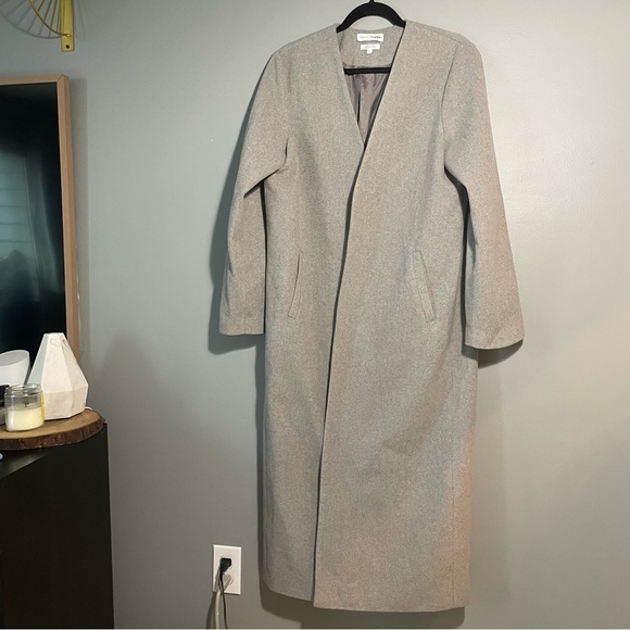 Native Youth Dusk Overcoat Light Grey Size Large - Picture 5 of 9